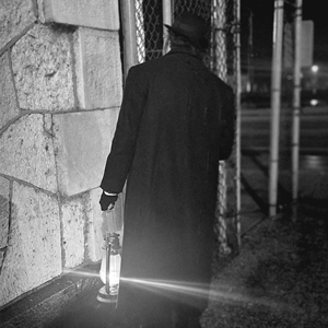 Man holding lantern