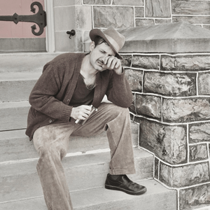 Man on steps